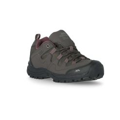 Trespass Mitzi Low Cut - damskie buty turystyczne, kawowe. Brązowe trekkingi Trespass, przed kostkę, trekkingowe. Za 282.25 zł.