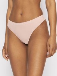 Selmark Stringi One 10601 Beżowy. Brązowe stringi Selmark, bez wzorów, z syntetyku. Za 29.99 zł.