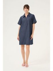 CULTURE Sukienka w kolorze granatowym rozmiar: L. Niebieskie sukienki Culture, na co dzień, l, bez wzorów, bez kołnierzyka, bez ramiączek, midi, proste. Za 195.99 zł.