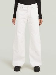 G-Star Dżinsy - Loose fit - w kolorze białym rozmiar: W32/L34. Białe jeansy G-Star, l, z aplikacjami. Za 306.45 zł.