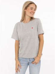 Zwillingsherz Koszulka w kolorze szarym rozmiar: L. Szare bluzki Zwillingsherz, l, bez wzorów, z bawełny, bez kołnierzyka, bez ramiączek. Za 109.00 zł.