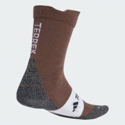 Skarpety do łydki Terrex Xperior CLIMAWARM Merino Crew. Brązowe skarpety Adidas, bez wzorów. Za 89.95 zł.