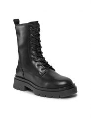 Gant Botki Meghany Mid Boot 27551404 Czarny. Czarne botki GANT, bez wzorów, ze skóry, bez obcasa, na płaskiej podeszwie, bez zapięcia. Za 799.99 zł.