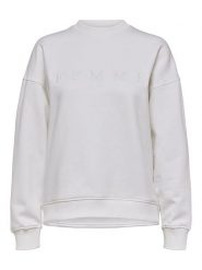 SELECTED FEMME Bluza "Joelle" w kolorze białym rozmiar: S. Białe bluzy sportowe Selected Femme, s, bez wzorów, z bawełny, bez kaptura. Za 70.74 zł.