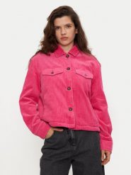 United Colors Of Benetton Kurtka przejściowa 2HKTDN06O Różowy Regular Fit. Czerwone kurtki United Colors of Benetton, l, bez wzorów, z bawełny, bez kaptura. Za 229.99 zł.
