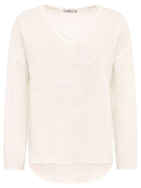 Zwillingsherz Bluza "Positive Mind" w kolorze jasnoróżowym rozmiar: L/XL. Różowe bluzy Zwillingsherz, l, bez wzorów, bez kaptura. Za 162.87 zł.