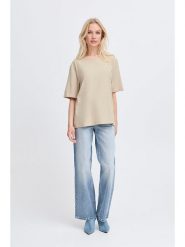 B.young Koszulka w kolorze beżowym rozmiar: L. Brązowe bluzki b.young, l, bez wzorów, z bawełny, bez kołnierzyka, bez ramiączek. Za 41.69 zł.
