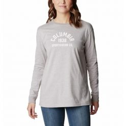 Bluza Turystyczna bez kaptura Damska Columbia North Cascades LS Tee. Szare bluzy Columbia, m, bez wzorów, bez kaptura. Za 137.99 zł.