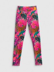 4F Legginsy do pływania damskie - multikolor XS. Brązowe legginsy 4f, s, bez wzorów, z materiału, do pływania. Za 129.99 zł.