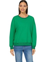 Heine Bluza w kolorze zielonym rozmiar: 42. Zielone bluzy Heine, bez wzorów, z bawełny, bez kaptura. Za 116.45 zł.