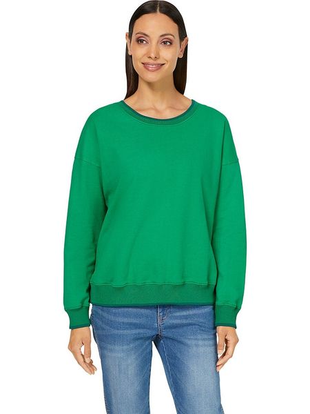 Heine Bluza w kolorze zielonym rozmiar: 40. Zielone bluzy Heine, bez wzorów, z bawełny, bez kaptura. Za 104.95 zł.