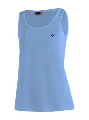 Maier Sports Top funkcyjny "Petra" w kolorze błękitnym rozmiar: 44. Niebieskie topy Maier Sports, bez wzorów, z materiału, bez kołnierzyka, bez ramiączek. Za 61.31 zł.