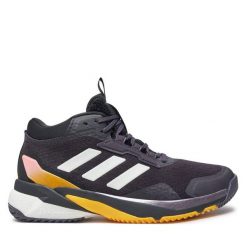 Buty halowe adidas. Czarne obuwie sportowe Adidas, bez zapięcia. Za 599.99 zł.