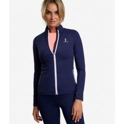 Koszulka/bluza z długim rękawem damska. Niebieskie bluzy NORDICDOTS, s, bez wzorów, z elastanu, bez kaptura. Za 365.00 zł.