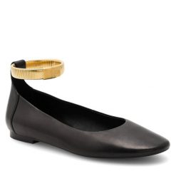 Baleriny Gino Rossi. Czarne baleriny Gino Rossi, bez wzorów, bez obcasa. Za 349.99 zł.
