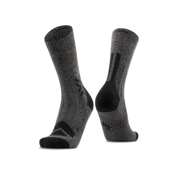 Skarpetki X-Socks Perform Merino Crew. Czarne skarpety X Socks, bez wzorów, z wełny. Za 156.80 zł.