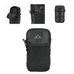 Saszetka turystyczna Kadva Polypore mobilna kieszeń. Czarne torby na ramię KADVA, bez wzorów, sportowe, bez dodatków. Za 29.99 zł.