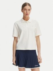Guess Polo V6GP11 K3278 Biały Regular Fit. Białe koszulki polo Guess, m, z aplikacjami, z bawełny, bez kołnierzyka, bez ramiączek. Za 234.99 zł.
