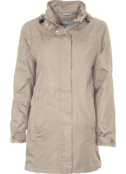 Płaszcz damski Pro-X Elements Jenna GT. Brązowe płaszcze PRO-X ELEMENTS, bez wzorów, z materiału, z kapturem. Za 451.00 zł.