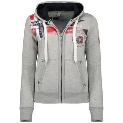 Bluza damska Geographical Norway Fespote Lady 100 Distri szara (WU8015F/GN. Szare bluzy Geographical Norway, xl, bez wzorów, bez kaptura. Za 129.00 zł.