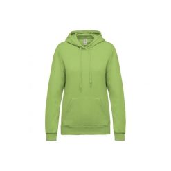 Bluza damska z kapturem Kariban. Zielone bluzy KARIBAN, m, bez wzorów, z bawełny, z kapturem. Za 181.00 zł.