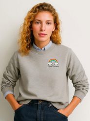 WOOOP Bluza "Dont care" w kolorze szarym rozmiar: M. Szare bluzy Wooop, m, bez wzorów, z bawełny, bez kaptura. Za 113.10 zł.