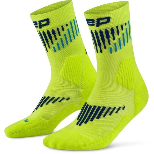 Damskie skarpety kompresyjne CEP Compression Core Merino 3.0 Mid Cut. Białe skarpety CEP, bez wzorów, z materiału. Za 69.00 zł.