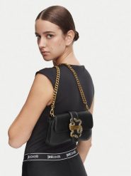 Just Cavalli Torebka Iconic Snakes 81RA4BA7 ZSA89 Czarny. Czarne torebki klasyczne Just Cavalli, bez wzorów, ze skóry, bez dodatków. Za 759.99 zł.