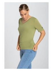 Super.natural Koszulka "Adventure" w kolorze khaki rozmiar: S. Brązowe bluzki super.natural, s, bez wzorów, z wełny, bez kołnierzyka, bez ramiączek. Za 152.99 zł.