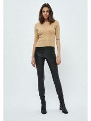 Peppercorn Legginsy "Linette" w kolorze czarnym ze skóry syntetycznej rozmiar: XXL. Czarne legginsy Peppercorn, xxl, bez wzorów, ze skóry, z podwyższonym stanem. Za 156.24 zł.
