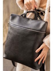 Maison héritage PARIS Skórzany plecak "Livia" w kolorze czarnym - 32 x 35 x 12 cm rozmiar: onesize. Czarne plecaki Maison héritage PARIS, bez wzorów, z materiału. Za 304.99 zł.