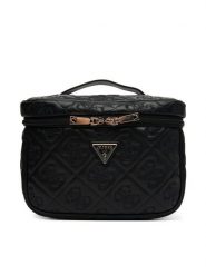 Guess Kosmetyczka TWQL96 58039 Czarny. Czarne kufry i kosmetyczki Guess, z aplikacjami, ze skóry, bez dodatków. Za 329.99 zł.