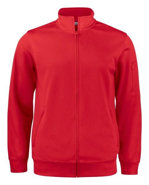 Clique Basic Active kardigan z zamkiem z pełnej tkaniny – red. Czerwone kardigany CLIQUE, s, bez wzorów, z tkaniny. Za 199.99 zł.