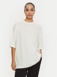 Champion T-Shirt 117537 Écru Loose Fit. T-shirty Champion, l, bez wzorów, z bawełny, bez kołnierzyka, bez ramiączek. Za 79.99 zł.