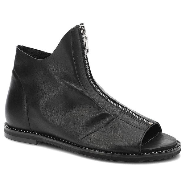 Czarne Sandały Lamanti Modne Skórzane Buty. Czarne sandały Lamanti, bez wzorów, ze skóry, klasyczne, bez obcasa, na płaskiej podeszwie, bez zapięcia. Za 309.00 zł.