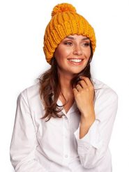 Be Wear Czapka w kolorze musztardowym rozmiar: onesize. Pomarańczowe czapki Be Wear, bez wzorów, z materiału. Za 98.62 zł.
