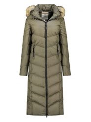 Canadian Peak Płaszcz zimowy "Capucineak" w kolorze khaki rozmiar: XXL. Brązowe płaszcze Canadian Peak, na zimę, xxl, bez wzorów, z puchu, bez kaptura. Za 257.31 zł.