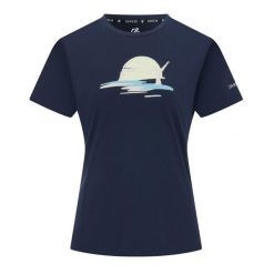Koszulka Damska Tranquility III Yoga Pose T-shirt. Niebieskie bluzki Dare 2b, bez wzorów, sportowe, bez kołnierzyka, bez ramiączek. Za 94.99 zł.