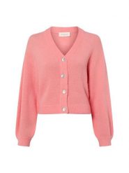 Msch Copenhagen Sweter z dzianiny Kobiety różowy, L/XL. Czerwone kardigany MSCH Copenhagen, l, bez wzorów, z dzianiny. Za 329.95 zł.