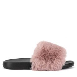 Klapki DeeZee. Czerwone klapki DeeZee, bez wzorów, bez obcasa. Za 59.99 zł.