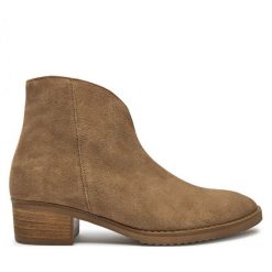 Botki Gabor. Brązowe botki Gabor, bez wzorów, bez obcasa, na płaskiej podeszwie, bez zapięcia. Za 759.99 zł.