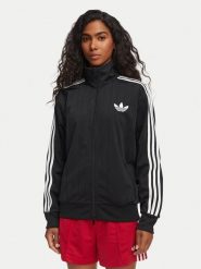 Adidas Bluza Pinstripe Firebird KS6786 Czarny Loose Fit. Czarne bluzy Adidas, xs, bez wzorów, z syntetyku, bez kaptura. Za 349.99 zł.