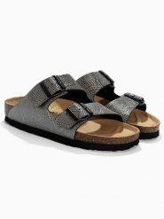 BACKSUN Klapki "Bali" w kolorze czarnym rozmiar: 36. Czarne klapki Backsun, bez wzorów, ze skóry, z otwartym noskiem, bez obcasa. Za 130.99 zł.