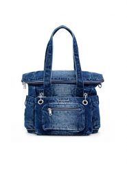 Desigual Plecak 25SAKD02 Granatowy. Niebieskie plecaki Desigual, bez wzorów, z materiału. Za 419.99 zł.