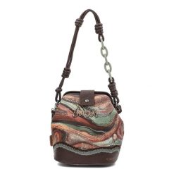 Brązowa Elegancka Torebka Anekke Damska Premium. Brązowe torebki klasyczne Anekke, bez wzorów, ze skóry ekologicznej, bez dodatków. Za 359.00 zł.