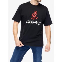 Koszulka bawełniana Gramicci Gramicci Logo Tee. Czarne koszulki sportowe GRAMICCI, bez wzorów, z bawełny, bez ramiączek. Za 167.99 zł.