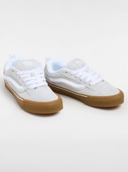 Vans Skórzane sneakersy "Knu Skool" w kolorze jasnoszarym rozmiar: 43. Szare trampki Vans, bez wzorów, bez zapięcia. Za 193.24 zł.