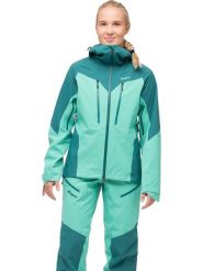 Bergans Kurtka funkcyjna "Tind" w kolorze turkusowym rozmiar: XL. Niebieskie kurtki sportowe Bergans, xl, bez wzorów, z materiału, bez kaptura, outdoorowe. Za 1,292.80 zł.