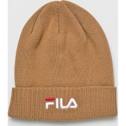 Fila - Czapka. Brązowe czapki Fila, bez wzorów, z bawełny. W wyprzedaży za 79.90 zł.