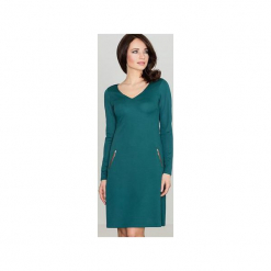 Sukienka K078 Zielony. Zielone sukienki Lenitif, l, bez wzorów, bez kołnierzyka, bez ramiączek. Za 119.00 zł.